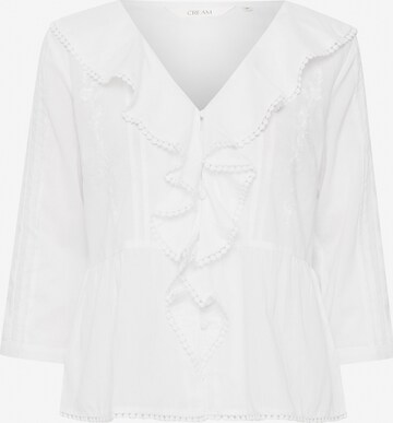 Cream Blus 'Floa' i vit: framsida