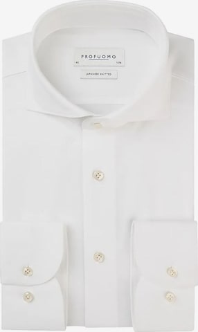 Profuomo Overhemd 'Sky Blue' in Wit: voorkant