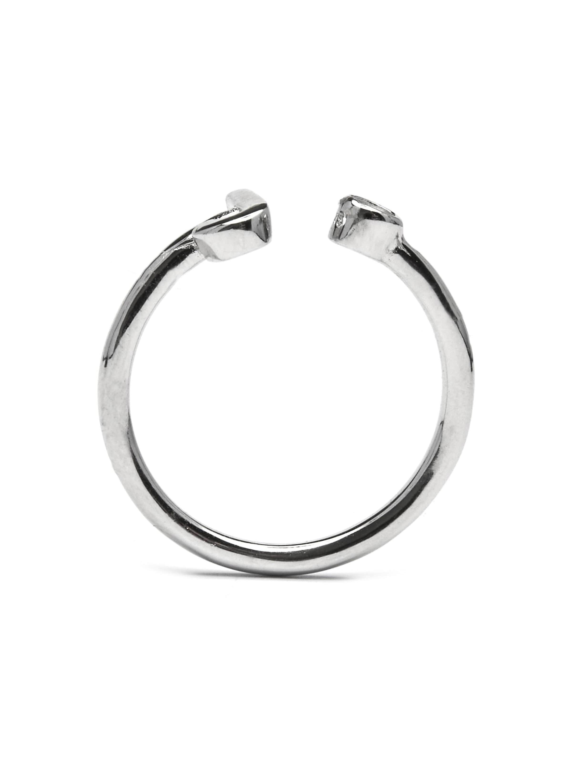 Luxenter - Anillo 'Alphabet J' en plata