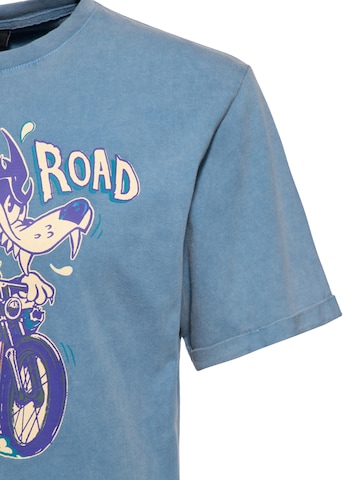 King Kerosin Shirt 'Split The Road' in Blue
