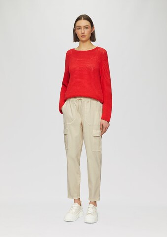s.Oliver Tapered Broek in Beige