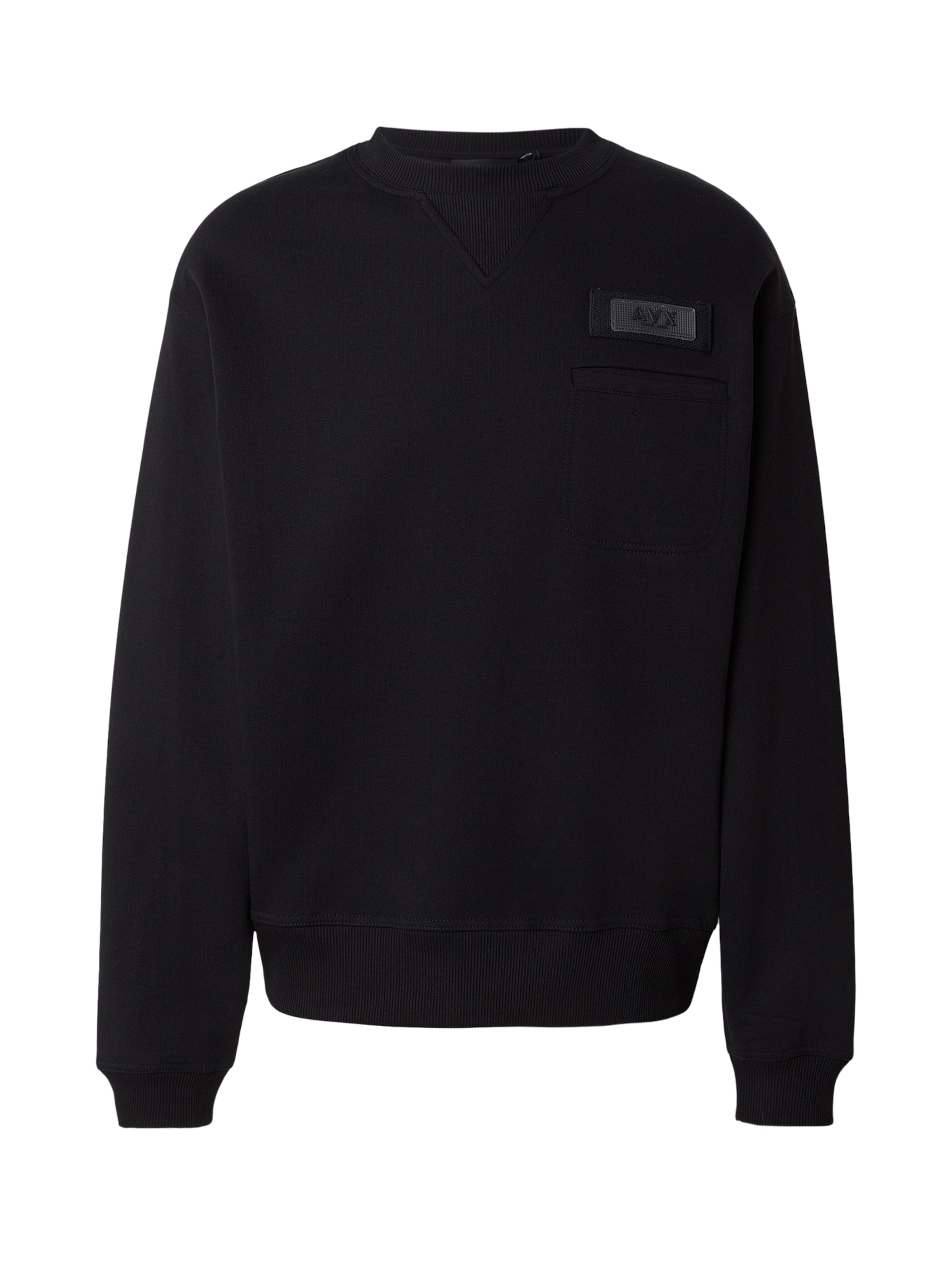 Avirex Sweatshirt in Zwart: voorkant