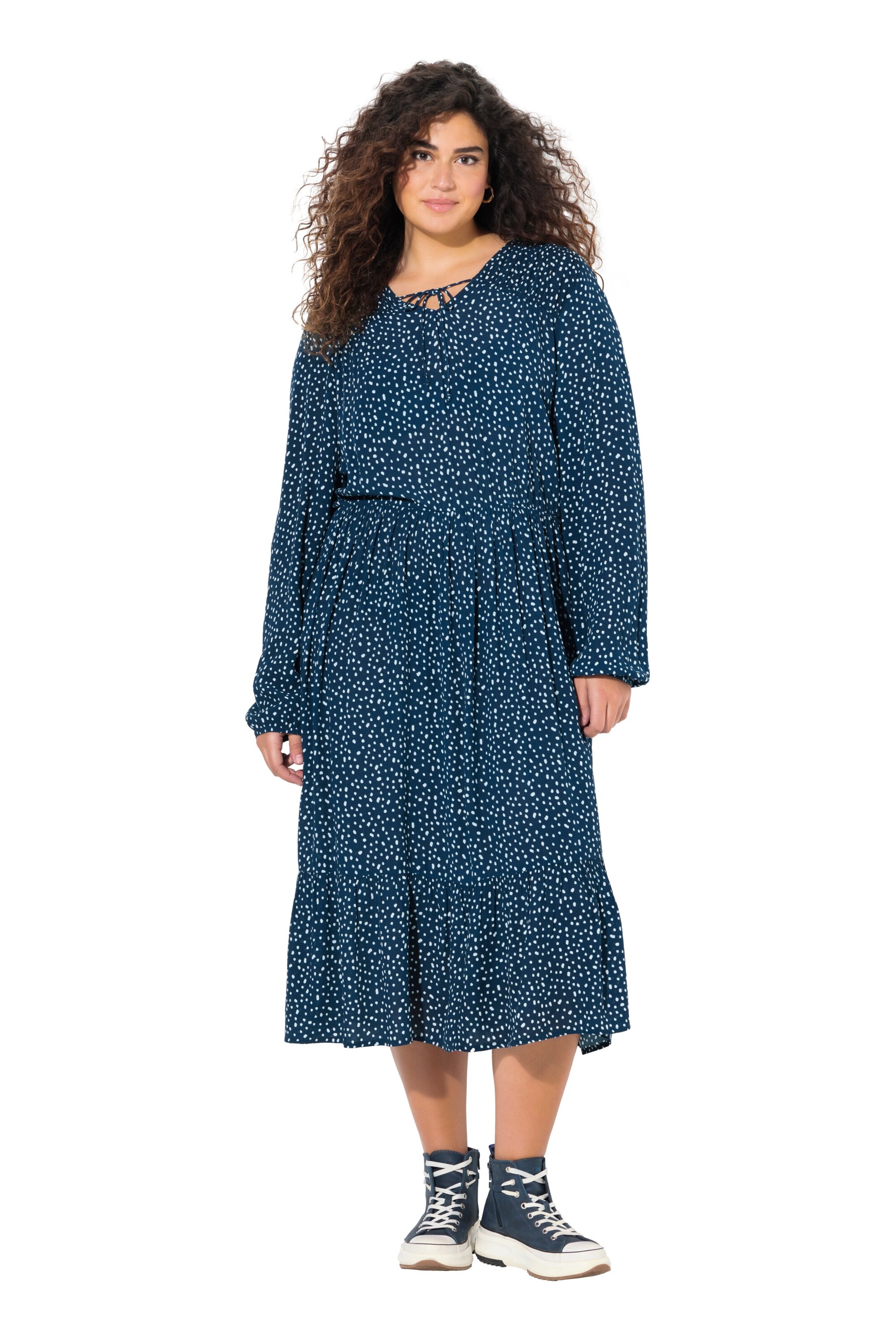 Ulla Popken Šaty - Modrá: predná strana