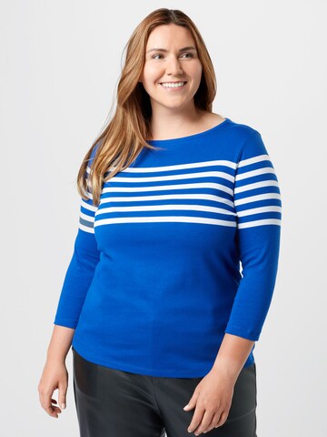 Lauren Ralph Lauren Plus Shirt 'HALIAN' in Blau: predná strana