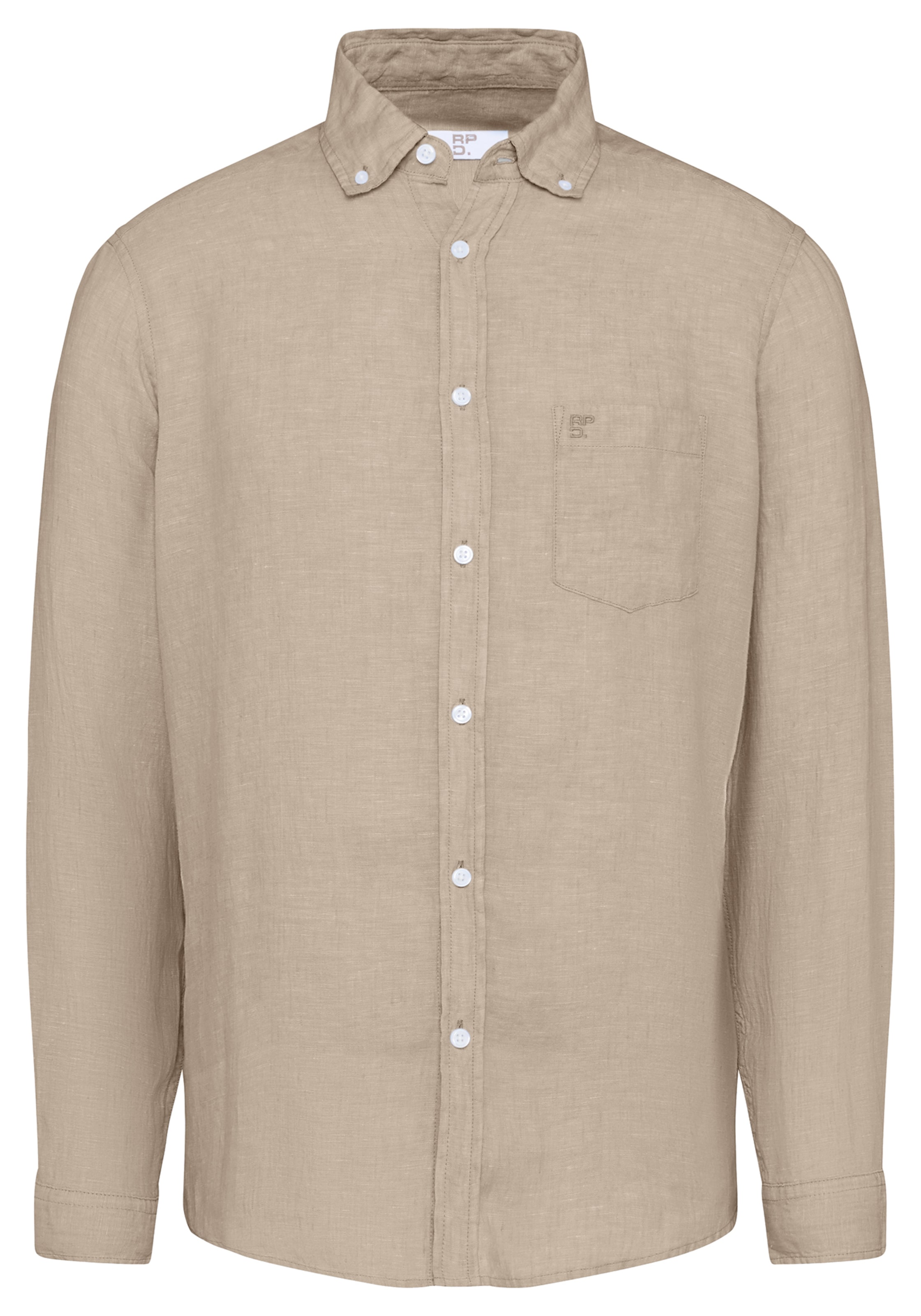 REDPOINT Regular Fit Hemd in Beige: Vorderseite
