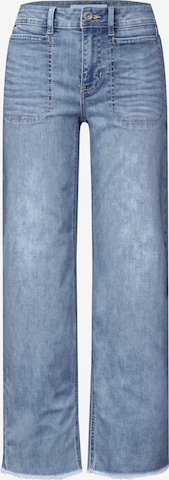 Regular Jeans de la STREET ONE pe albastru: față