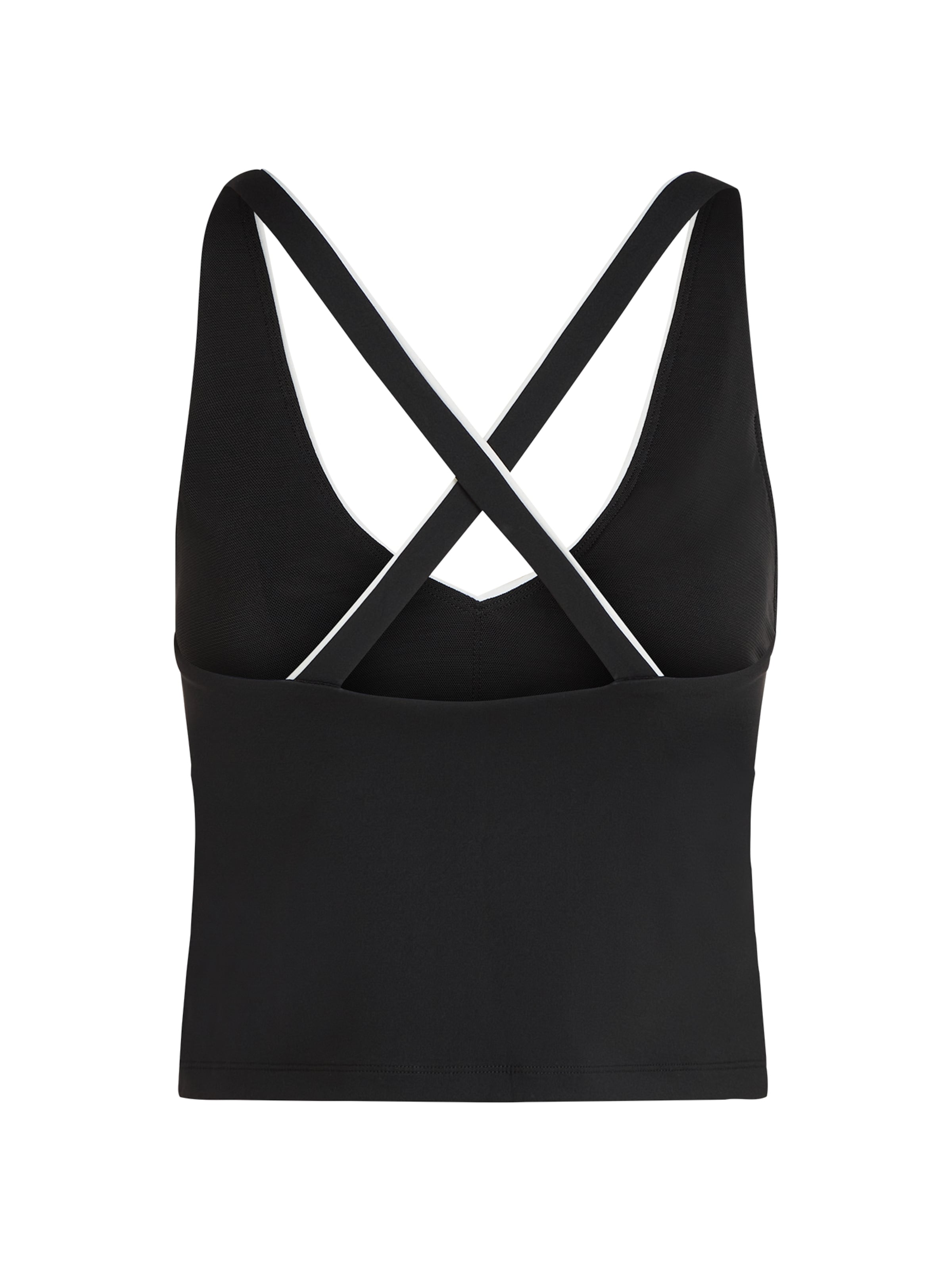 T-shirt ' Athleisure-Tanktop mit kontrastierender Paspelierung ' Karl Lagerfeld en noir