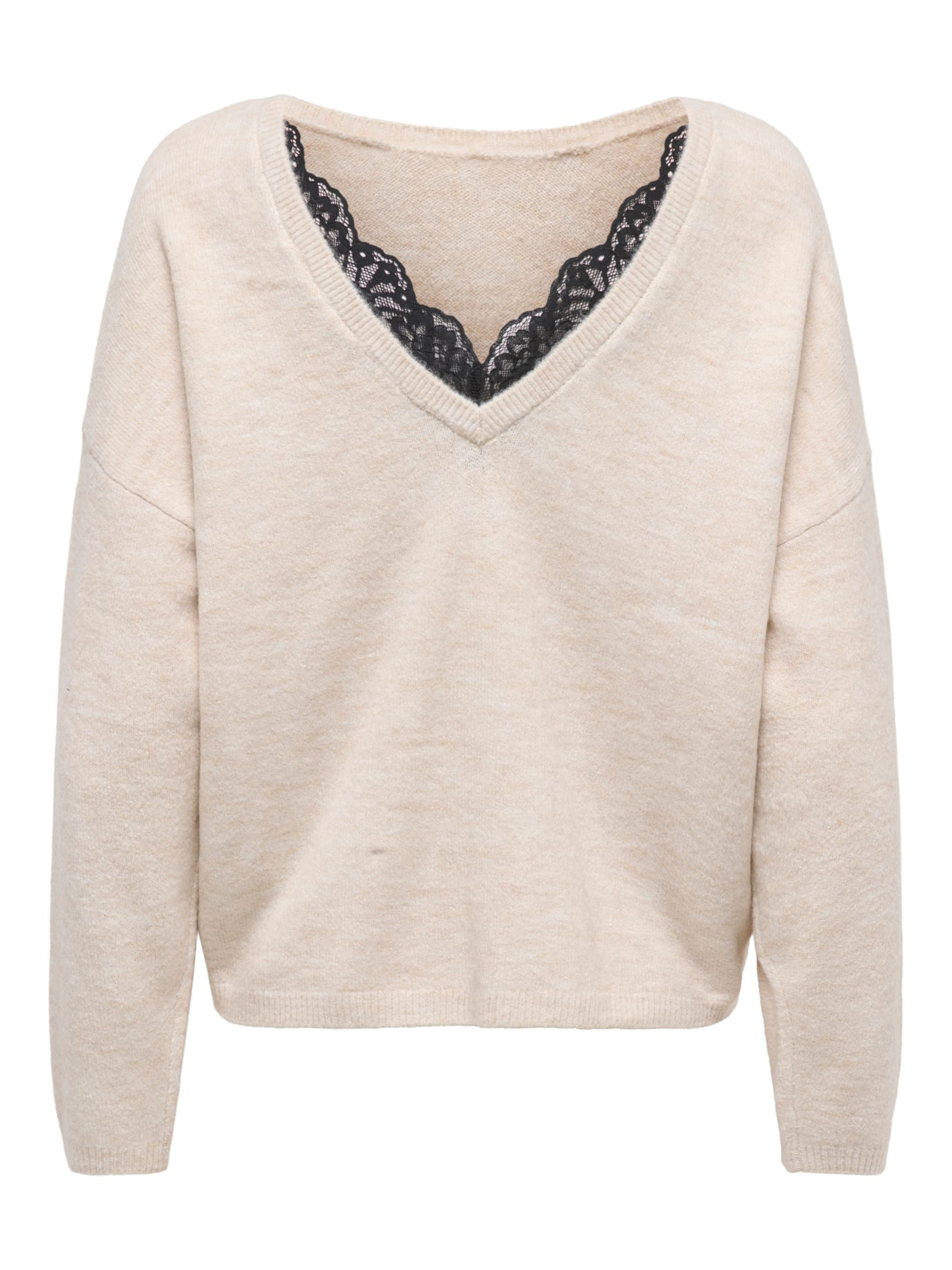 ONLY Trui 'ONLMANIFESTA' in Beige: voorkant