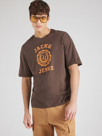 JACK & JONES Bluser & t-shirts 'VICTO' i brun: forside
