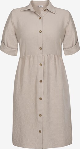 Robe-chemise 'ANKA' Karko en beige : devant