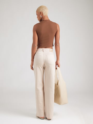 Wide Leg Jean MAC en beige