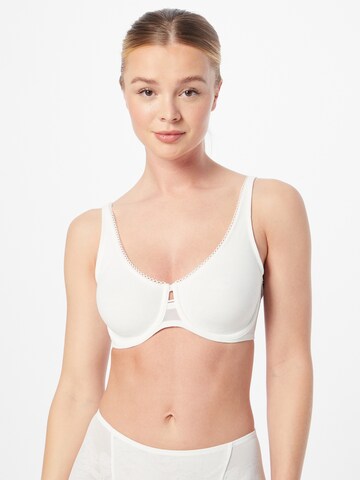 TRIUMPH Minimiser Bra in White: front