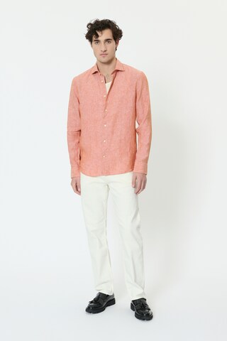 Matinique Regular fit Overhemd 'Marc' in Oranje