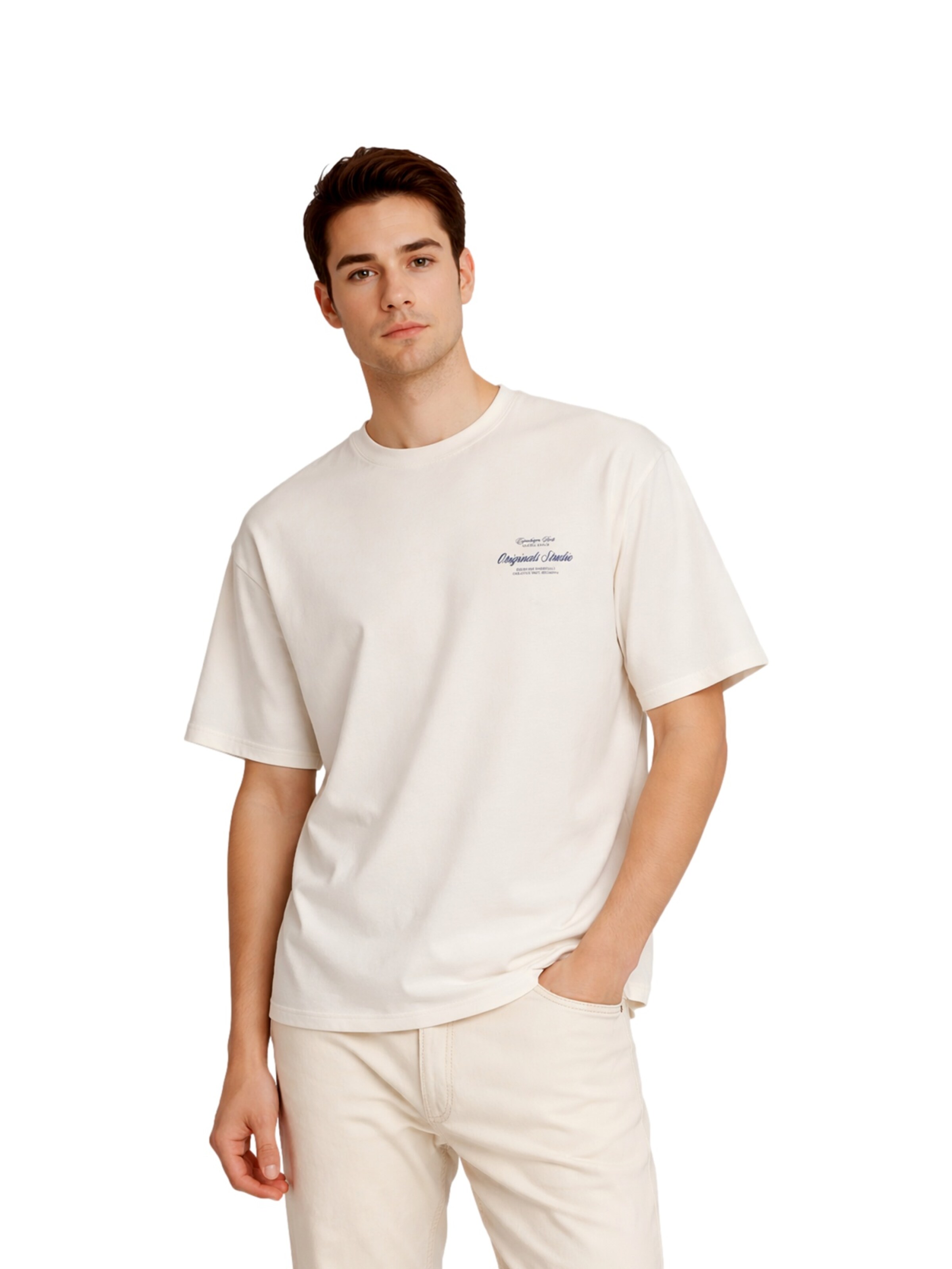 Maglietta 'Norrebro' di JACK & JONES in beige: frontale