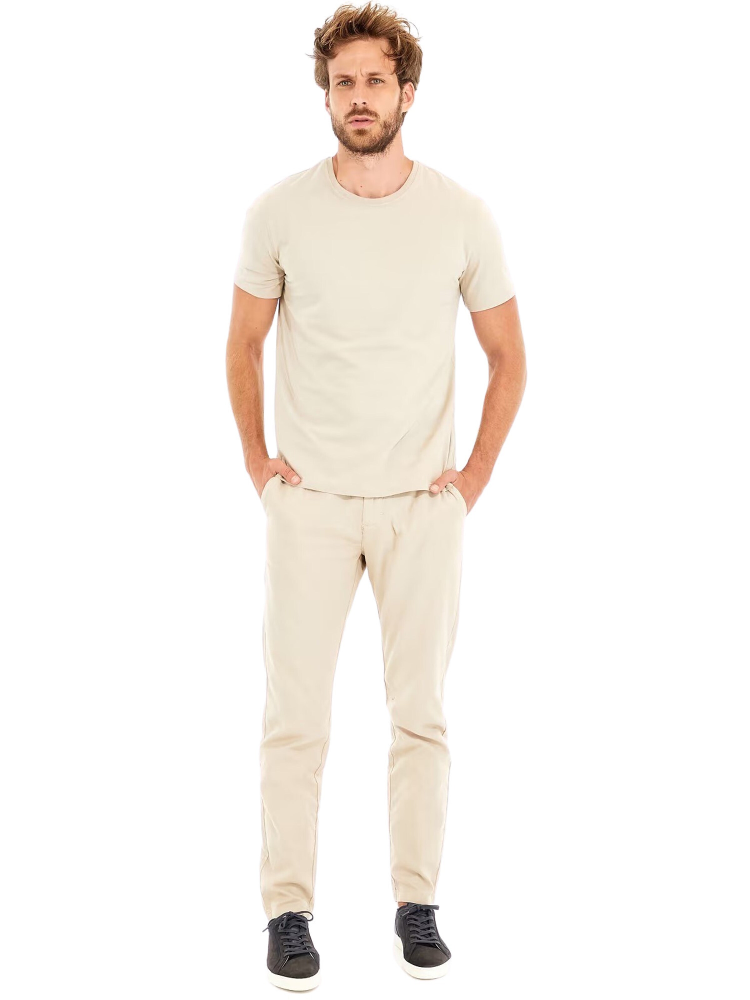 GUESS Shirt 'Pima' in Beige
