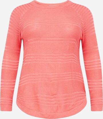ONLY Carmakoma Sweater in Pink: front