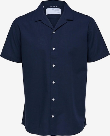 SELECTED HOMME Button Up Shirt in Blue: front