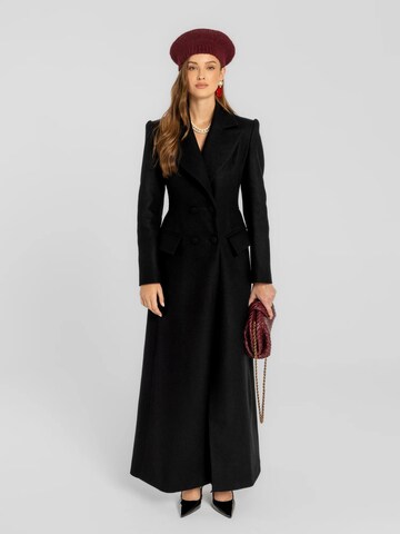 Manteau mi-saison 'Thoren' mandragora en noir