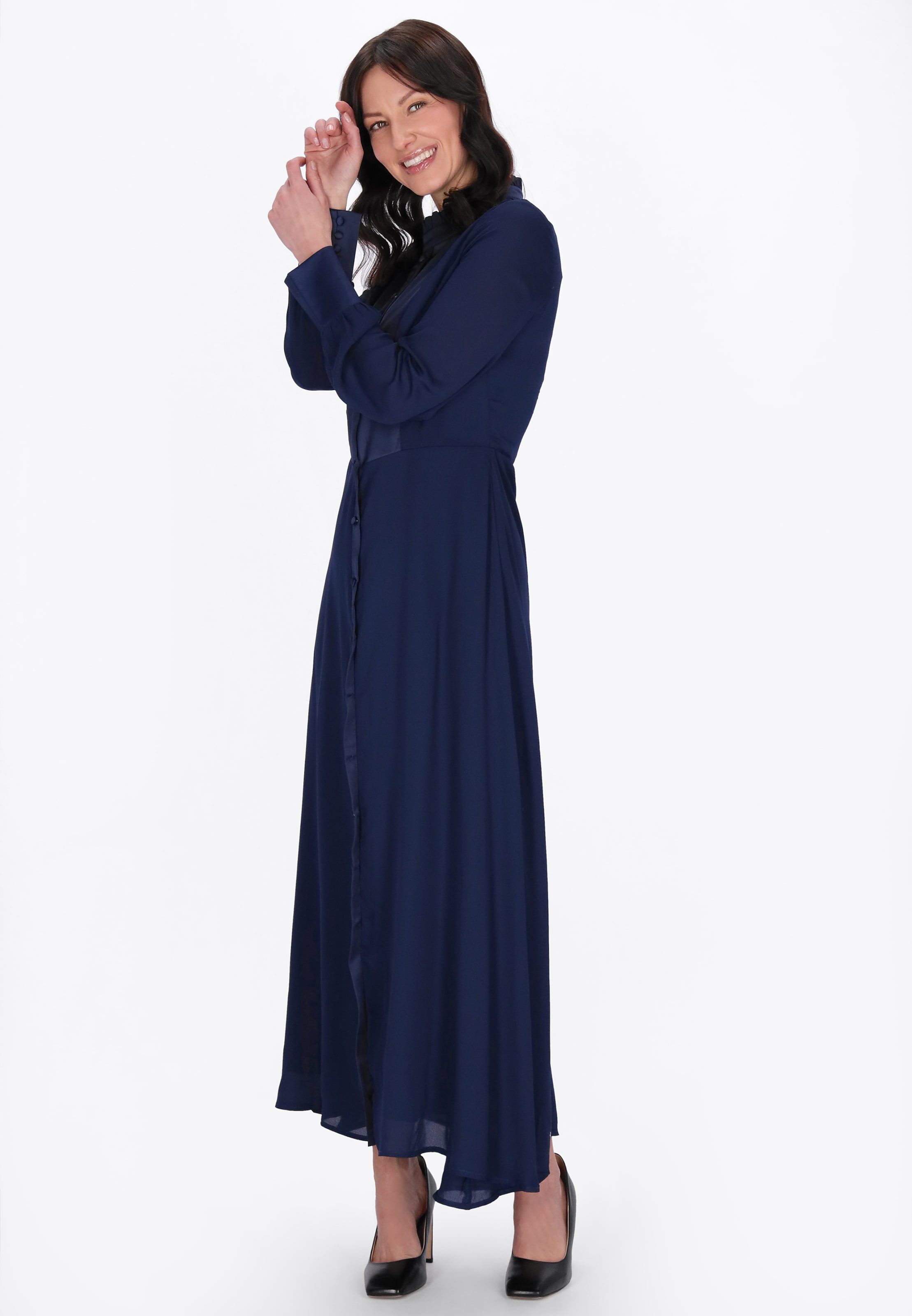 Robe 'Elegant' usha BLACK LABEL en bleu