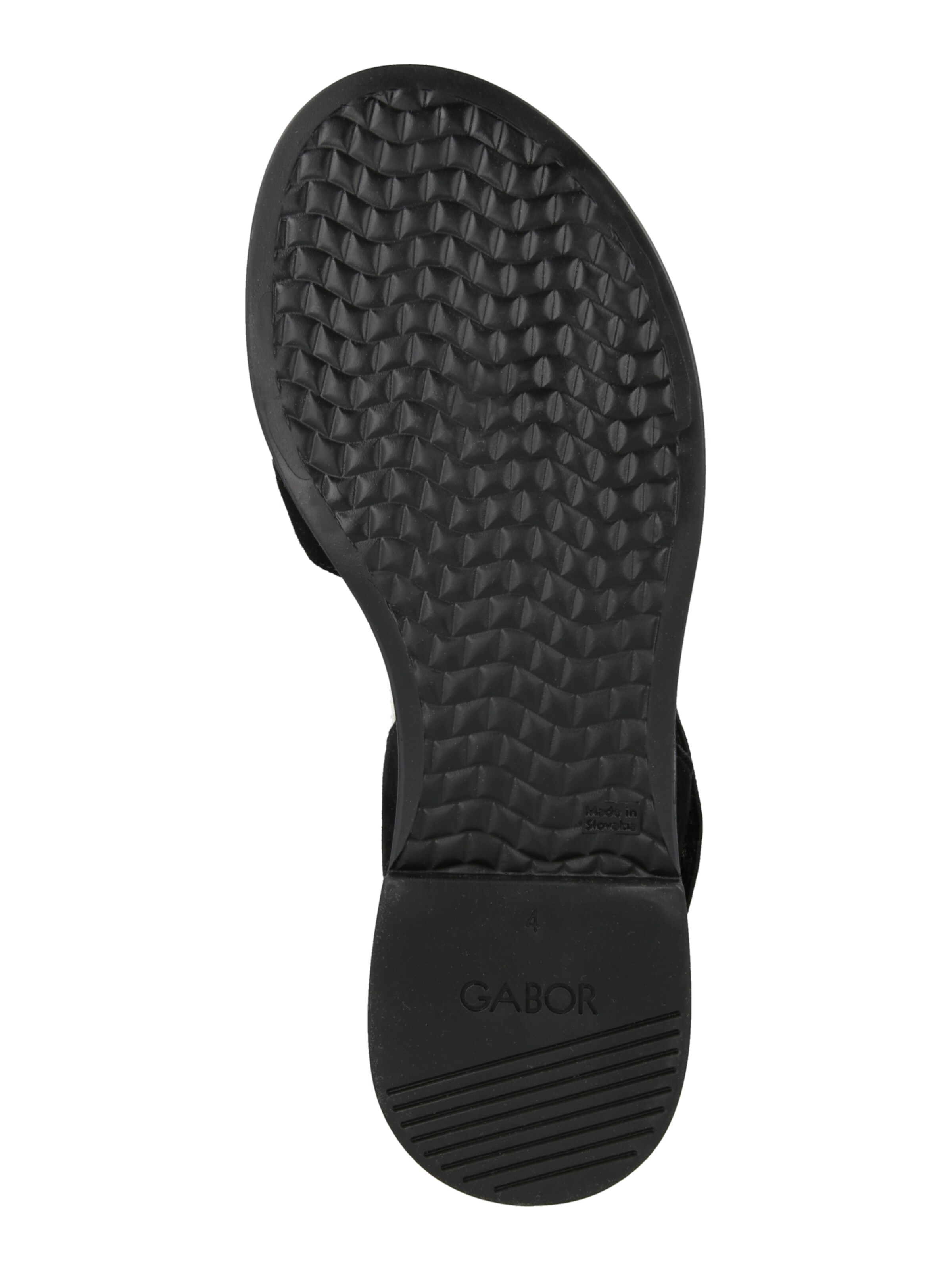 GABOR Páskové sandály – černá