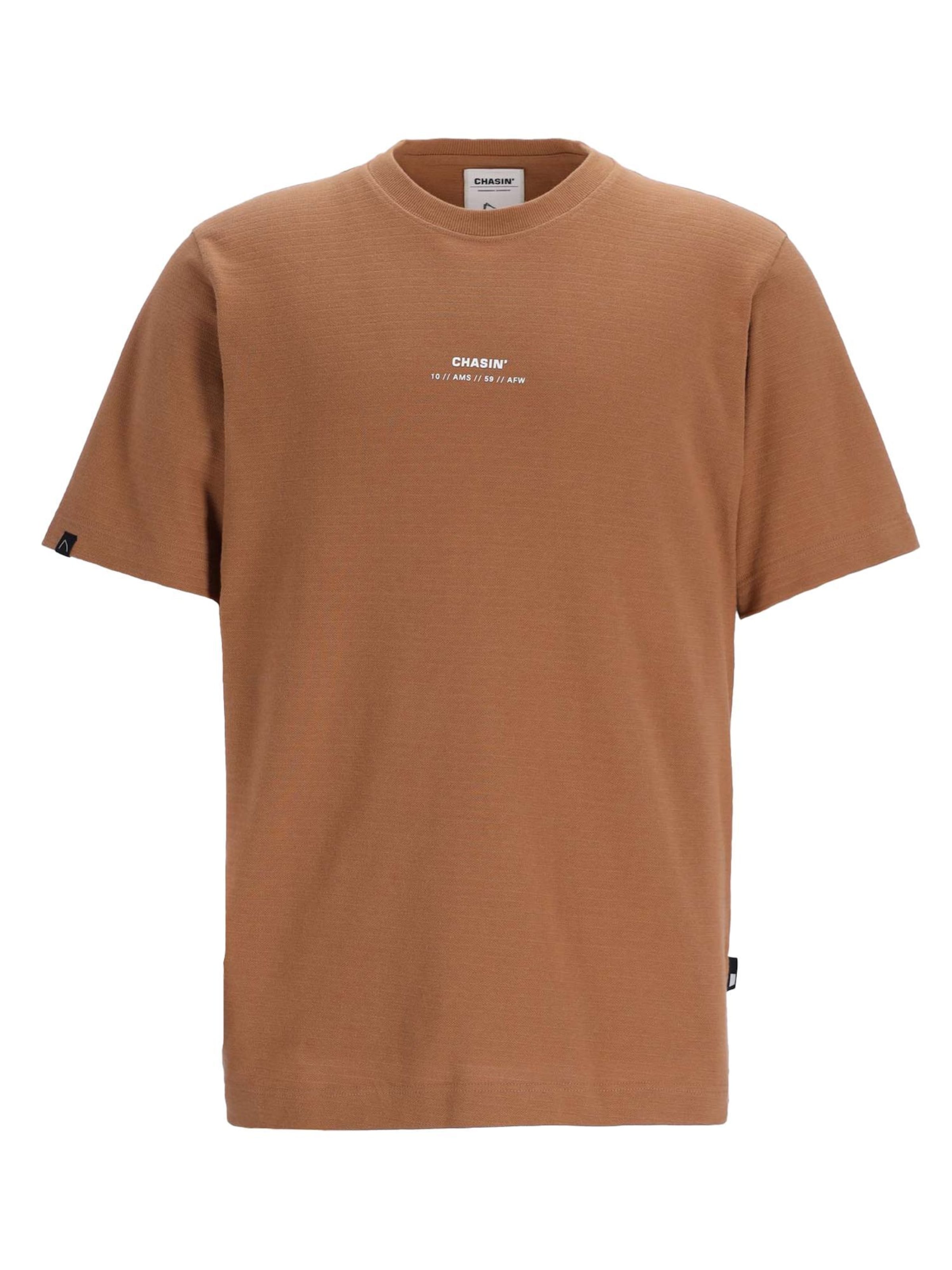 CHASIN' T-Shirt 'Eamon' in Braun: Vorderseite