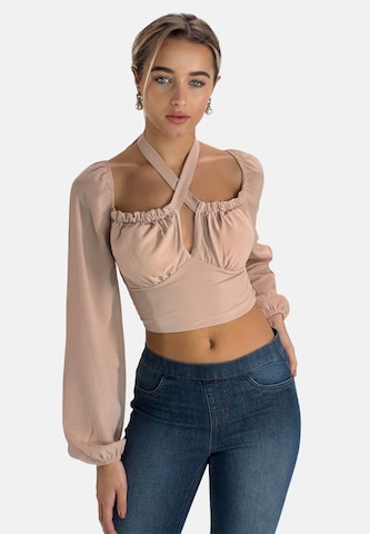 Elara Bluse i pink: forside
