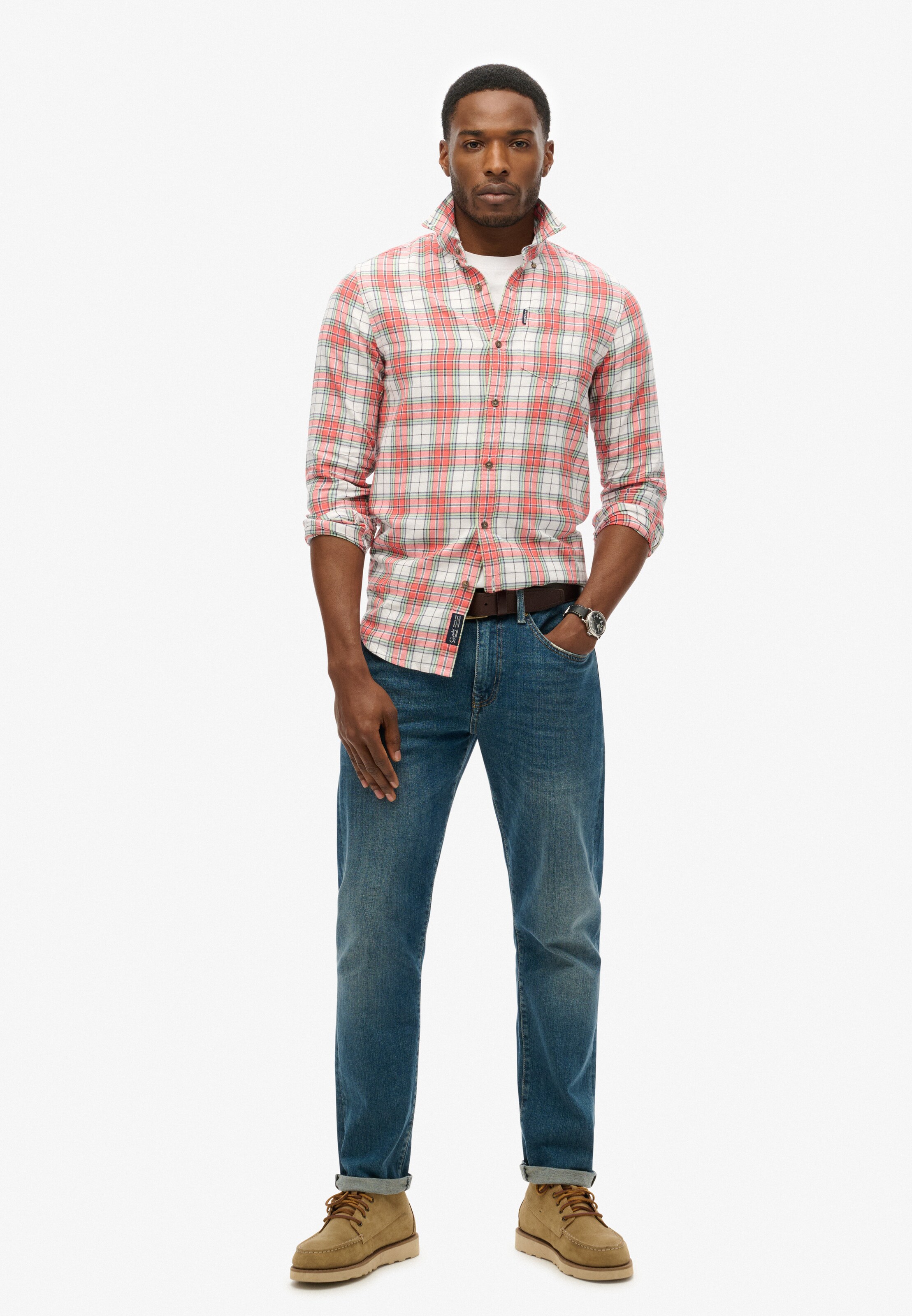 Coupe regular Chemise Superdry en rouge