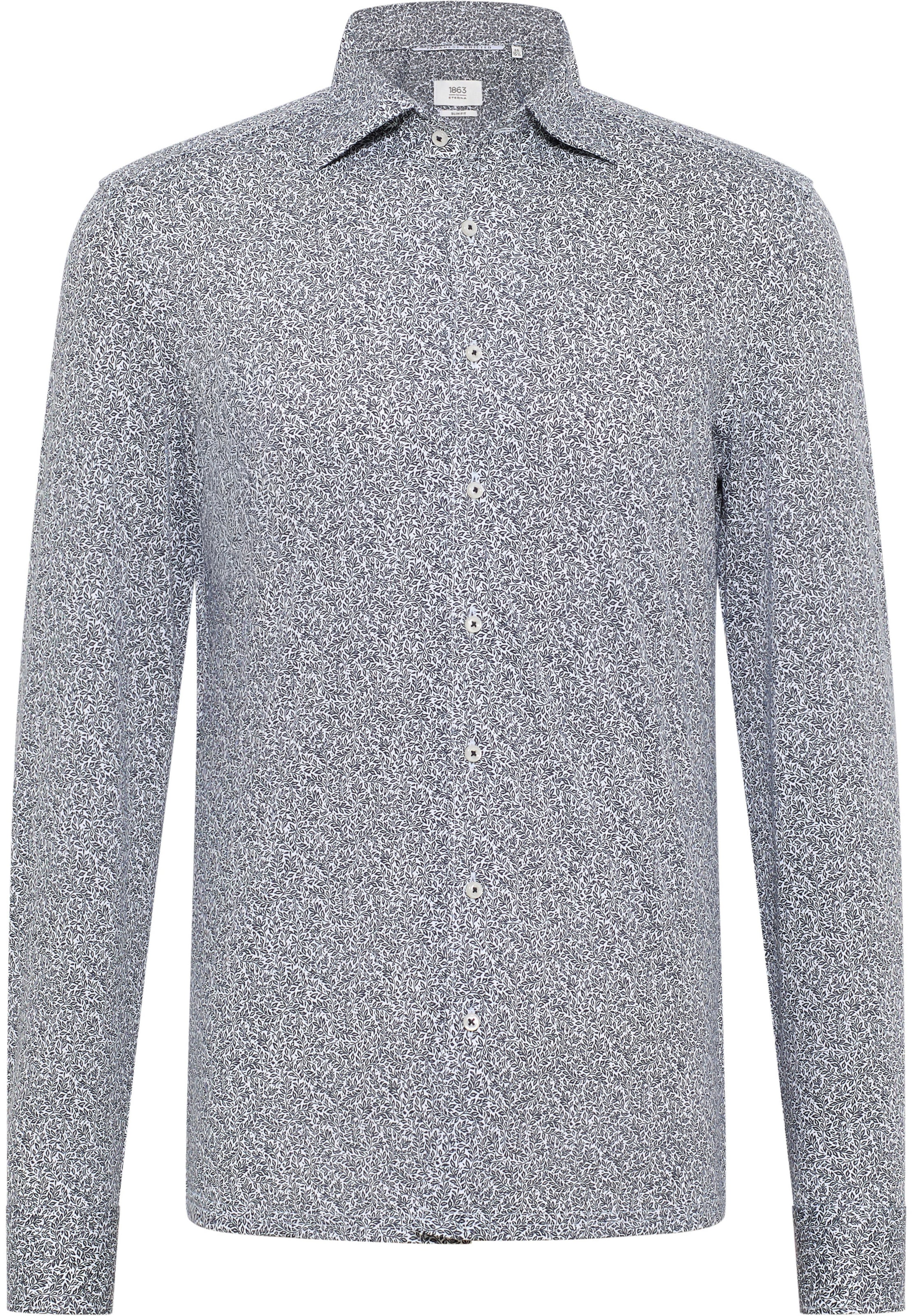 ETERNA Slim fit Zakelijk overhemd in Blauw: voorkant