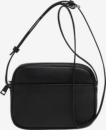 Pull&Bear Чанта с презрамки в черно: отпред