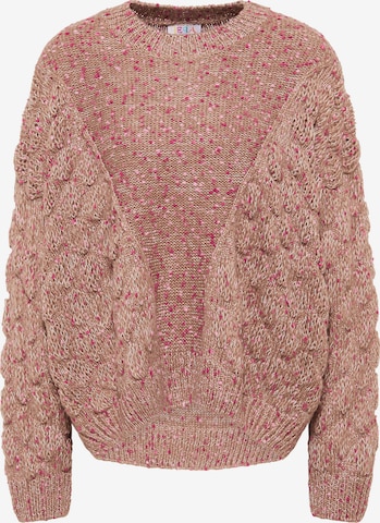 IZIA Oversized trui in Roze: voorkant