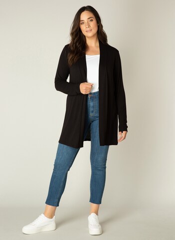 BASE LEVEL CURVY Knit Cardigan 'Ayla' in Black