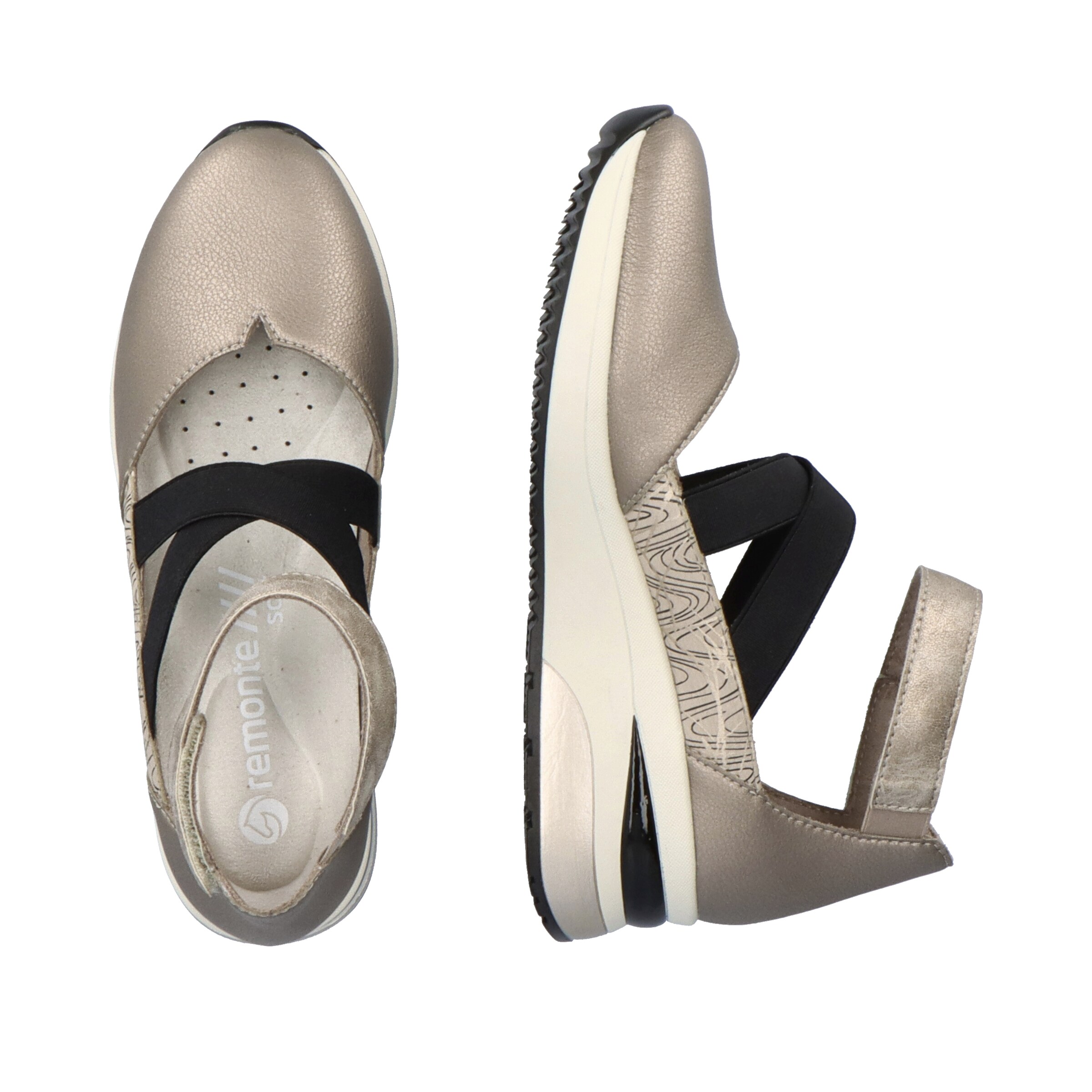 Sandales à lanières ' D2411 ' REMONTE en beige