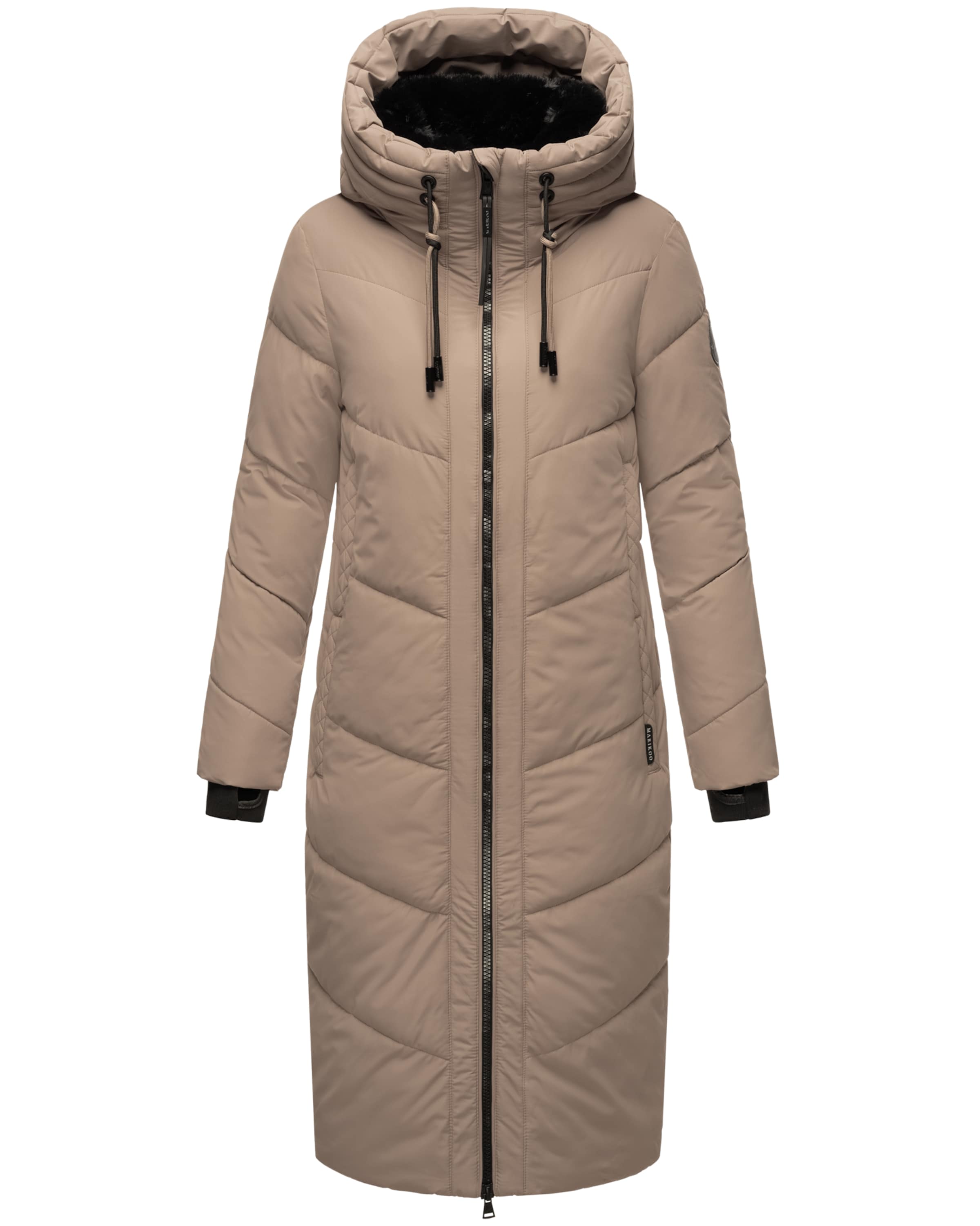 MARIKOO Winter coat 'Nadaree XVI' in Brown: front