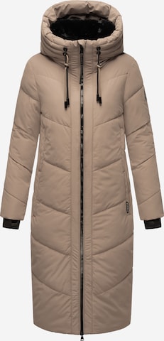 MARIKOO Winter Coat 'Nadaree XVI' in Brown: front