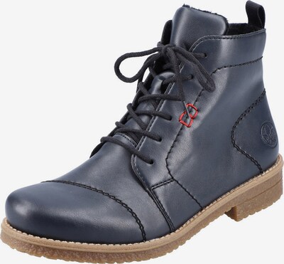 Rieker Lace-up bootie in Navy / Carmine red, Item view