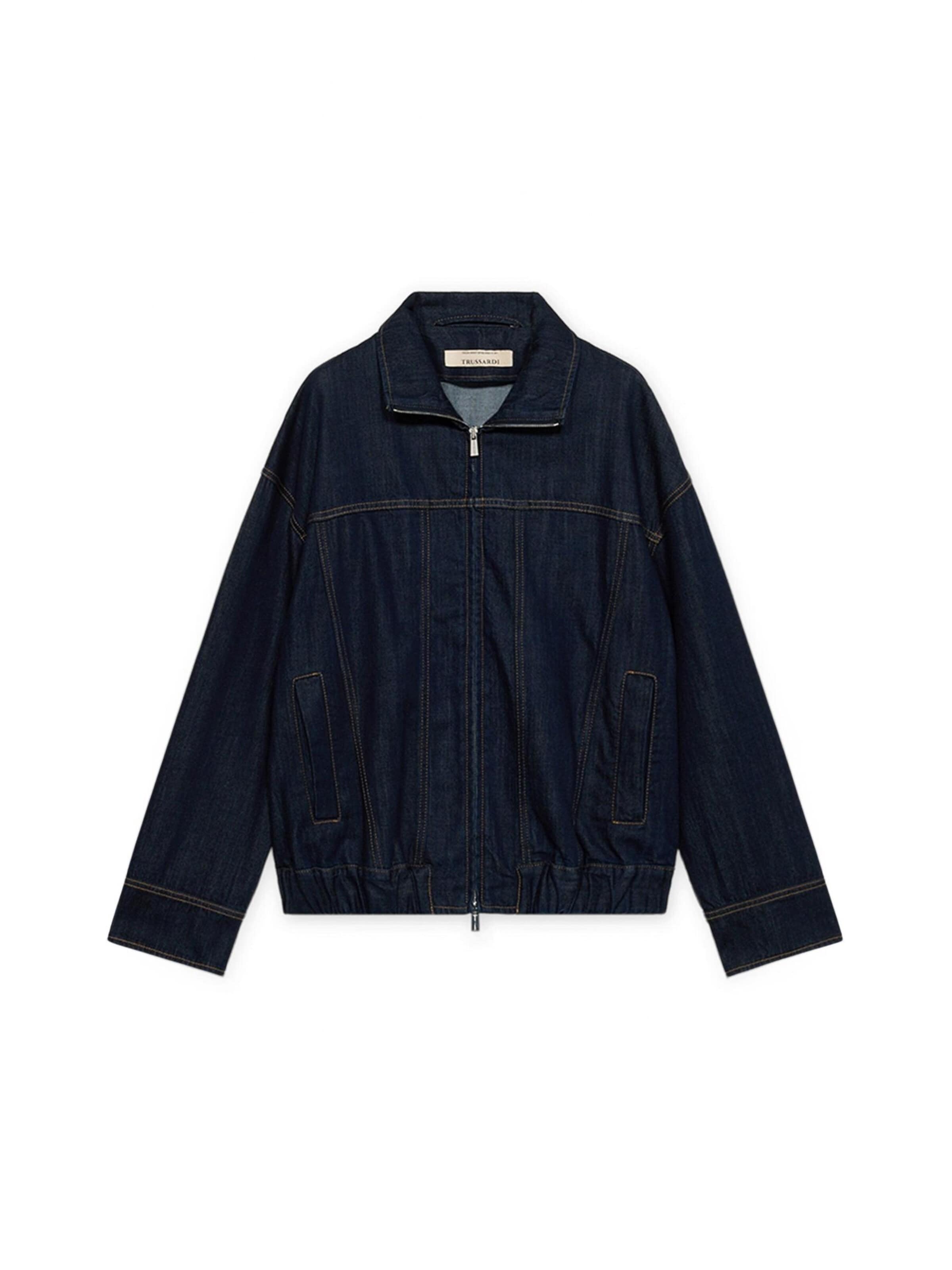 Trussardi Tussenjas in Blauw: voorkant
