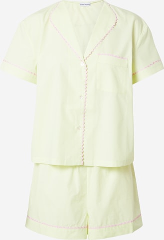 Dora Larsen Pajama 'MOLLIE' in Yellow: front