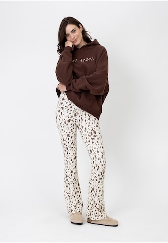 OH APRIL - Bootcut Leggings 'Tia' en marrón