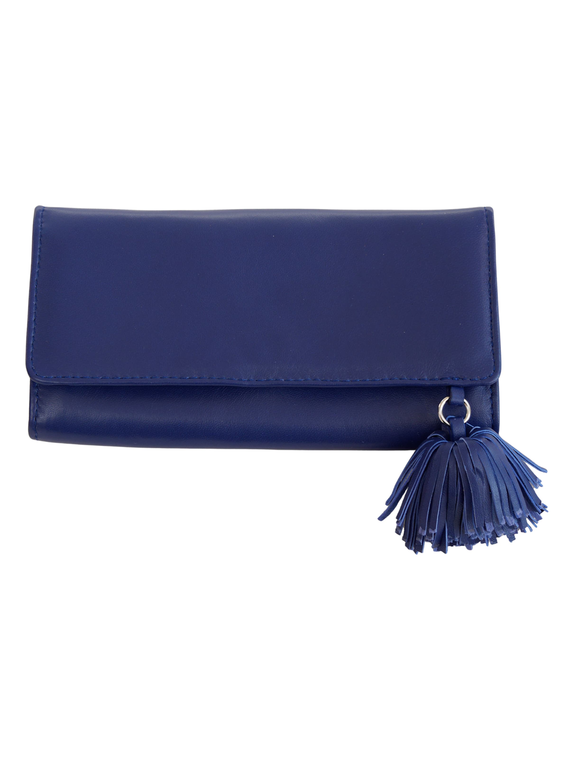 YVES Hamburg Wallet 'NOOR' in Blue: front