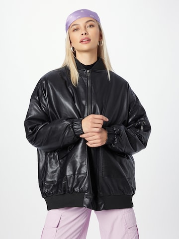 Edikted Between-season jacket in Black: front