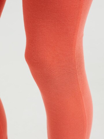 WE Fashion - Skinny Leggings em laranja