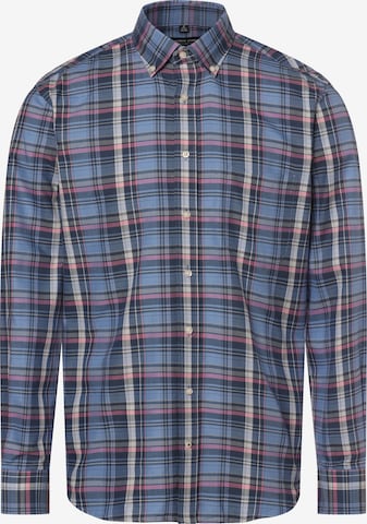 Andrew James Regular fit Button Up Shirt in Blue: front