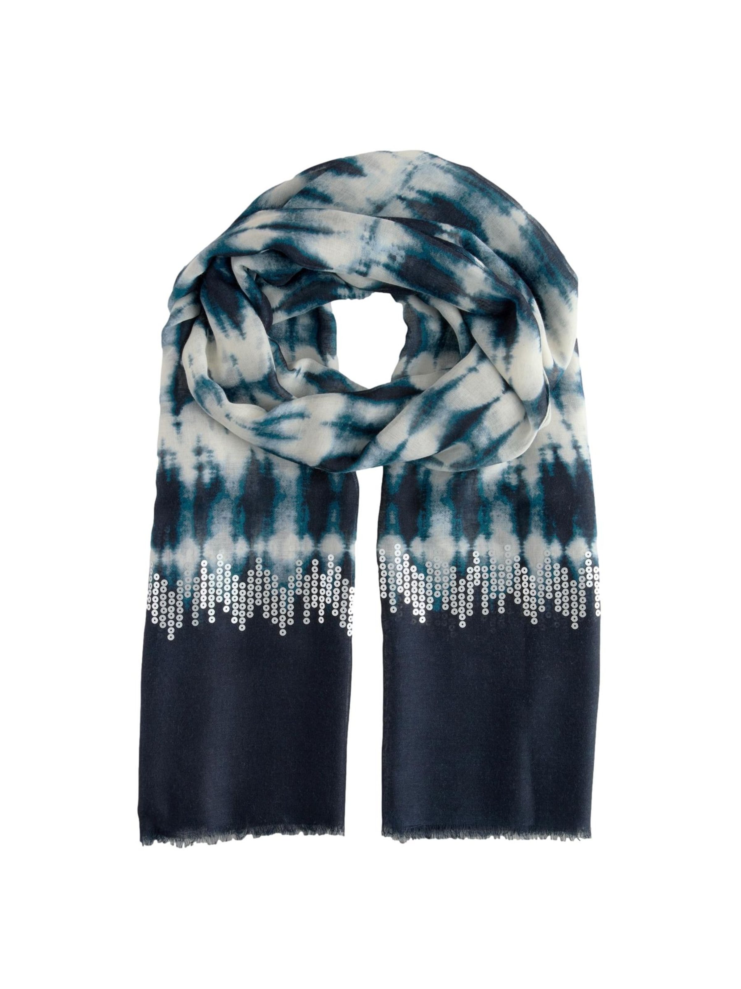 Next Šal | modra barva: sprednja stran