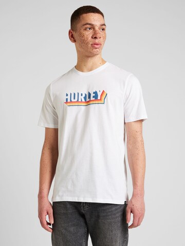 Hurley - Camisa funcionais 'TEES' em branco: frente