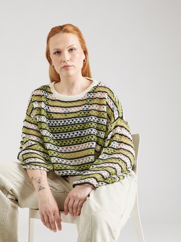 Pull-over 'NMLOUIS' Noisy May Curve en noir : devant