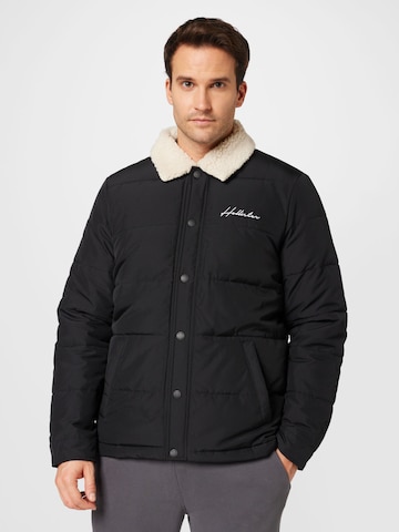 Veste mi-saison HOLLISTER en noir : devant