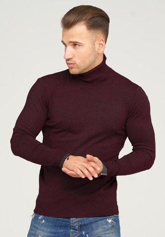 behype Pullover 'TIBERIUS' in Rot: predná strana