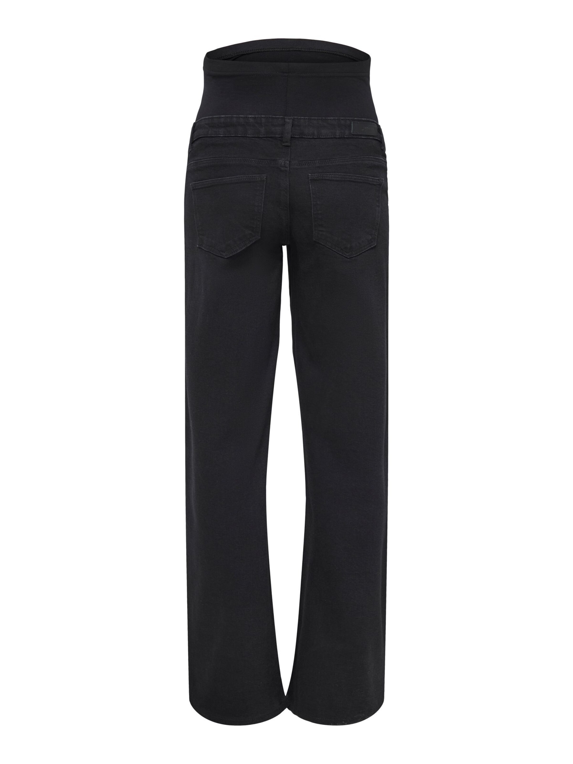 Only Maternity Wide leg Jeans in Zwart