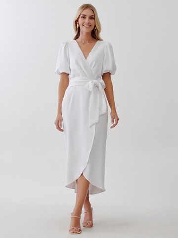 Tussah Dress 'INDRA' in White: front