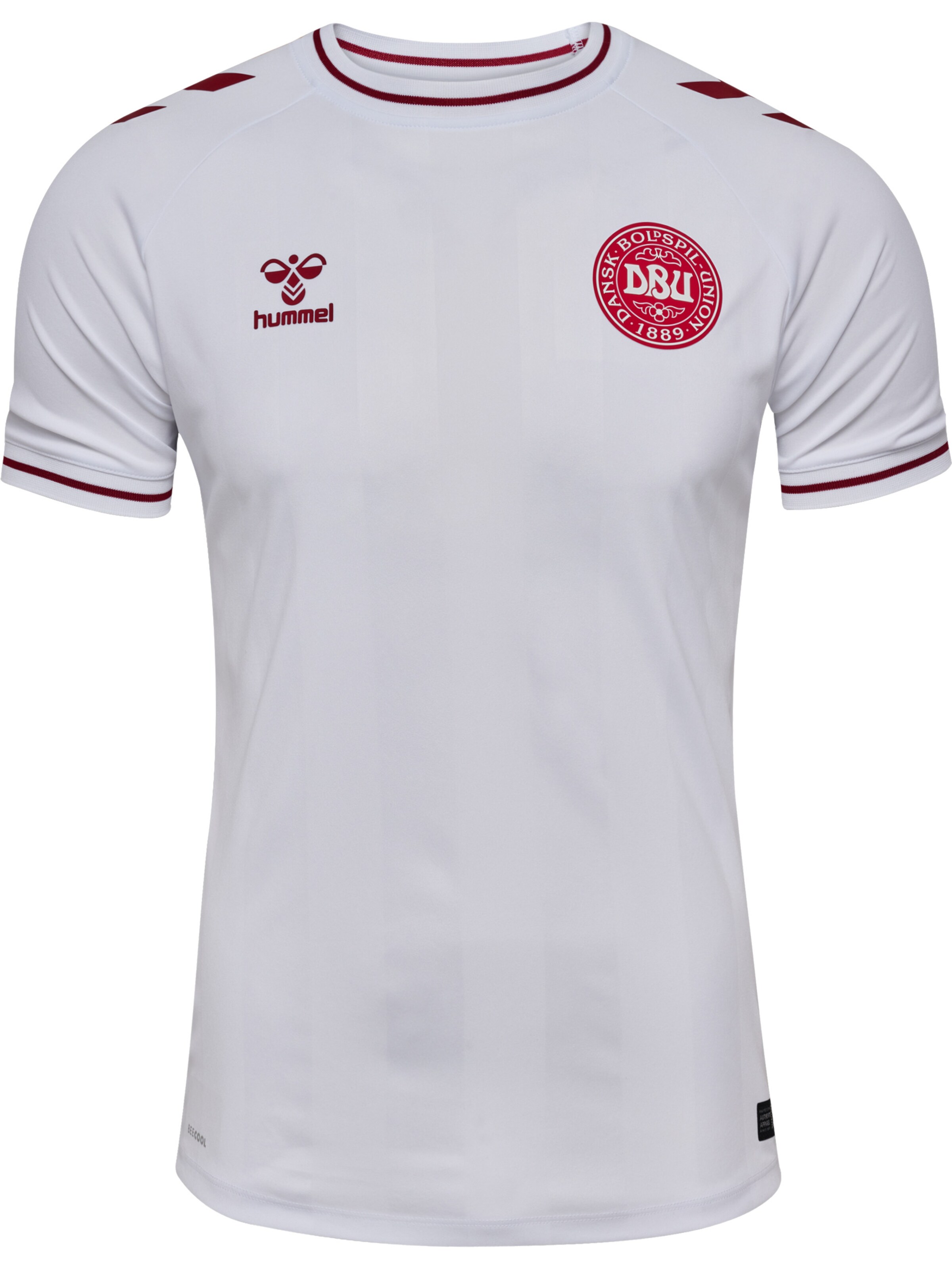 Hummel Functioneel shirt 'EM 2025' in de kleur Rood / Wit, Productweergave